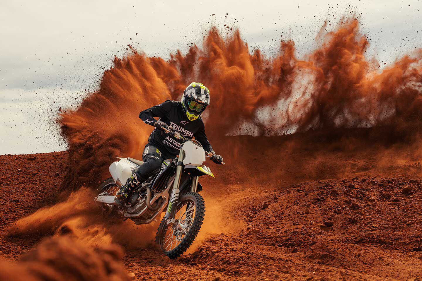 Watch Triumph's 250 Motocross Bike in Action