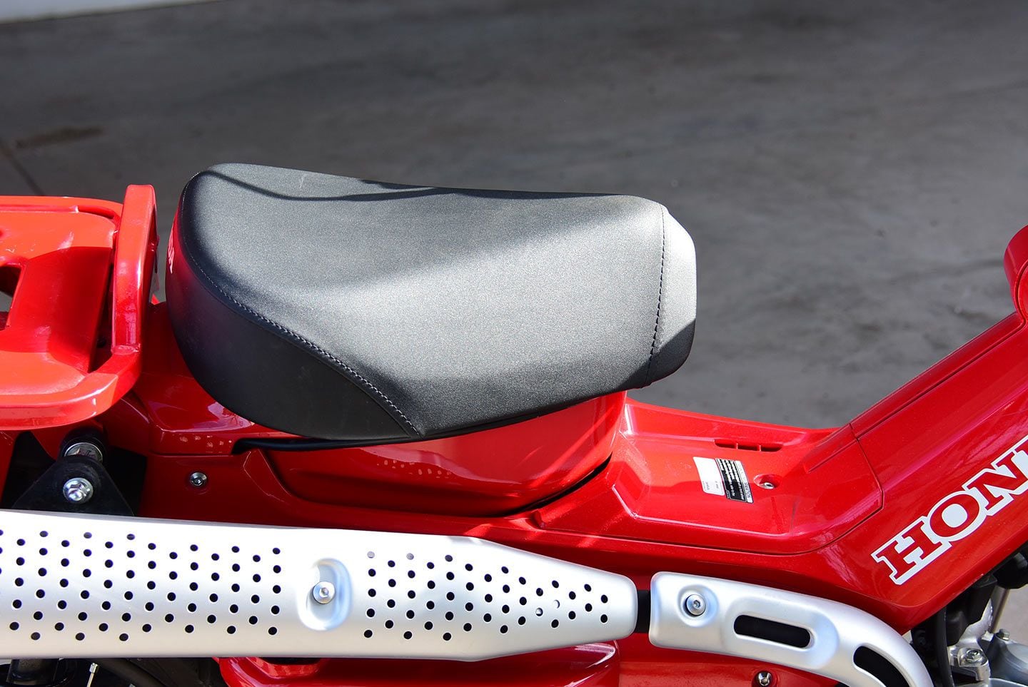 Helping make the ride more enjoyable, the 31.5-inch-high seat also provides a cushy place to sit.
