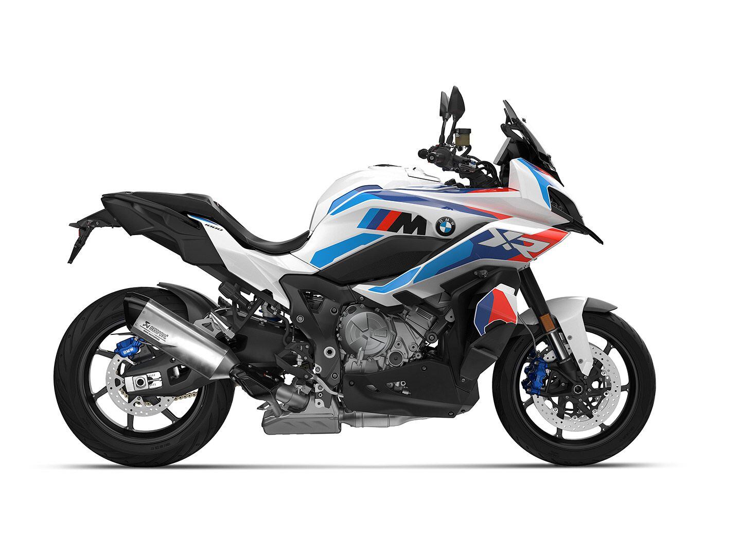 The 2024 BMW M 1000 XR in the basic Light White color scheme. MSRP is $24,295.