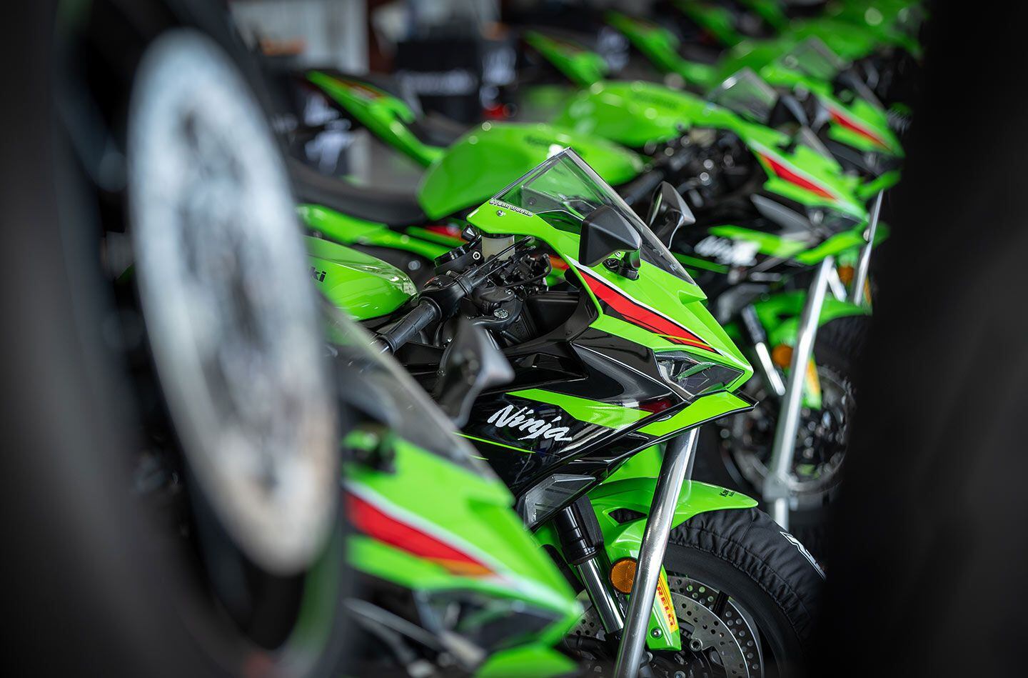 Few sights are as good as a sportbike on warmers, ready to hit the track.
