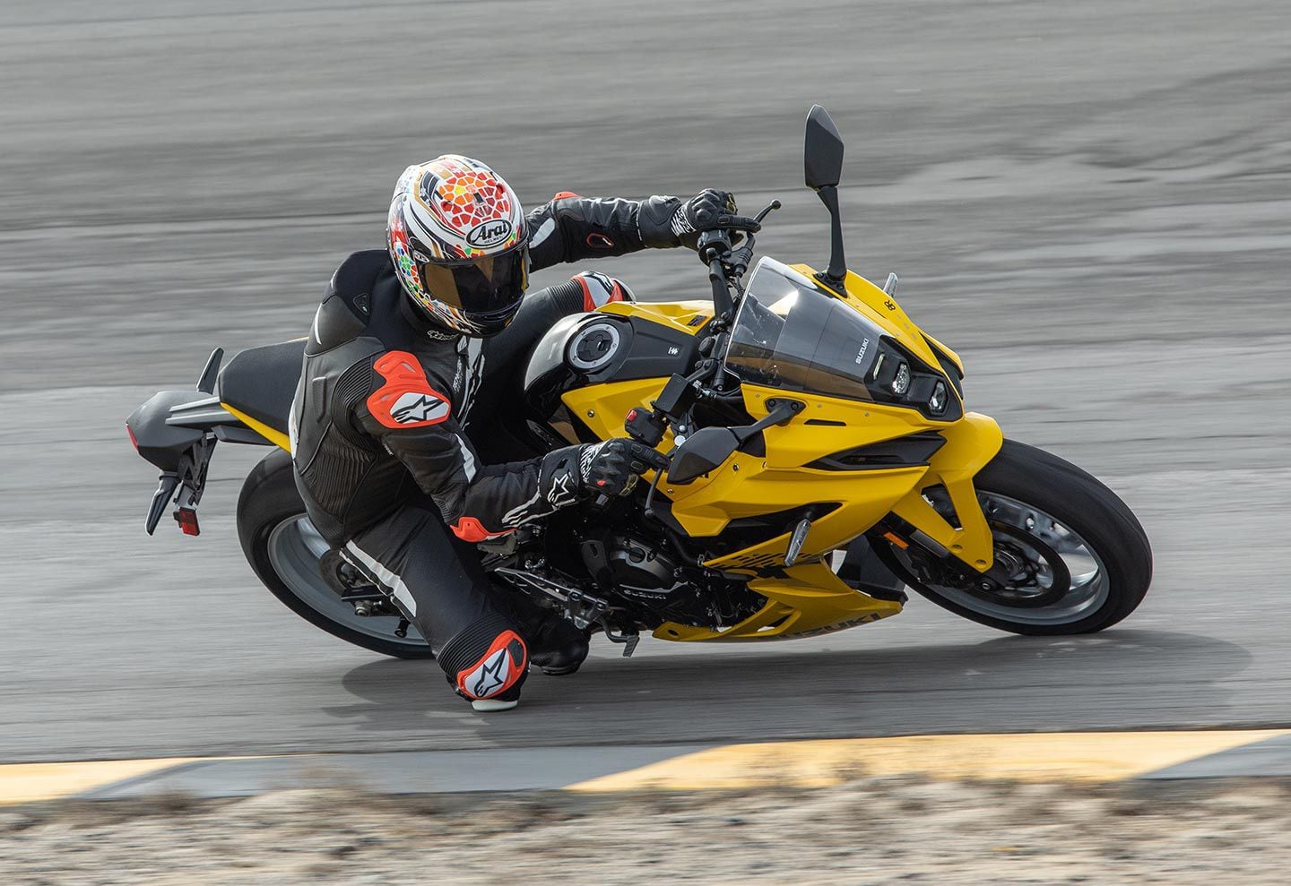 The 8R was totally competent at Chuckwalla Valley Raceway, proving to provide real sportbike performance.