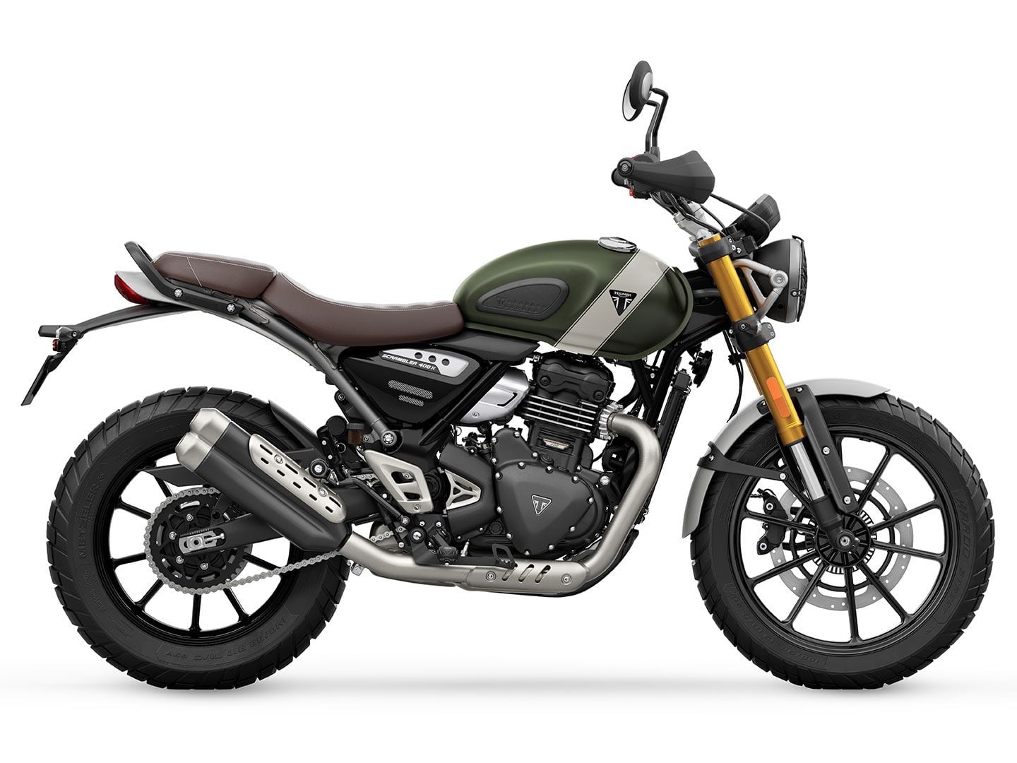 Triumph’s 2024 Scrambler 400 X will arrive in dealers early 2024.