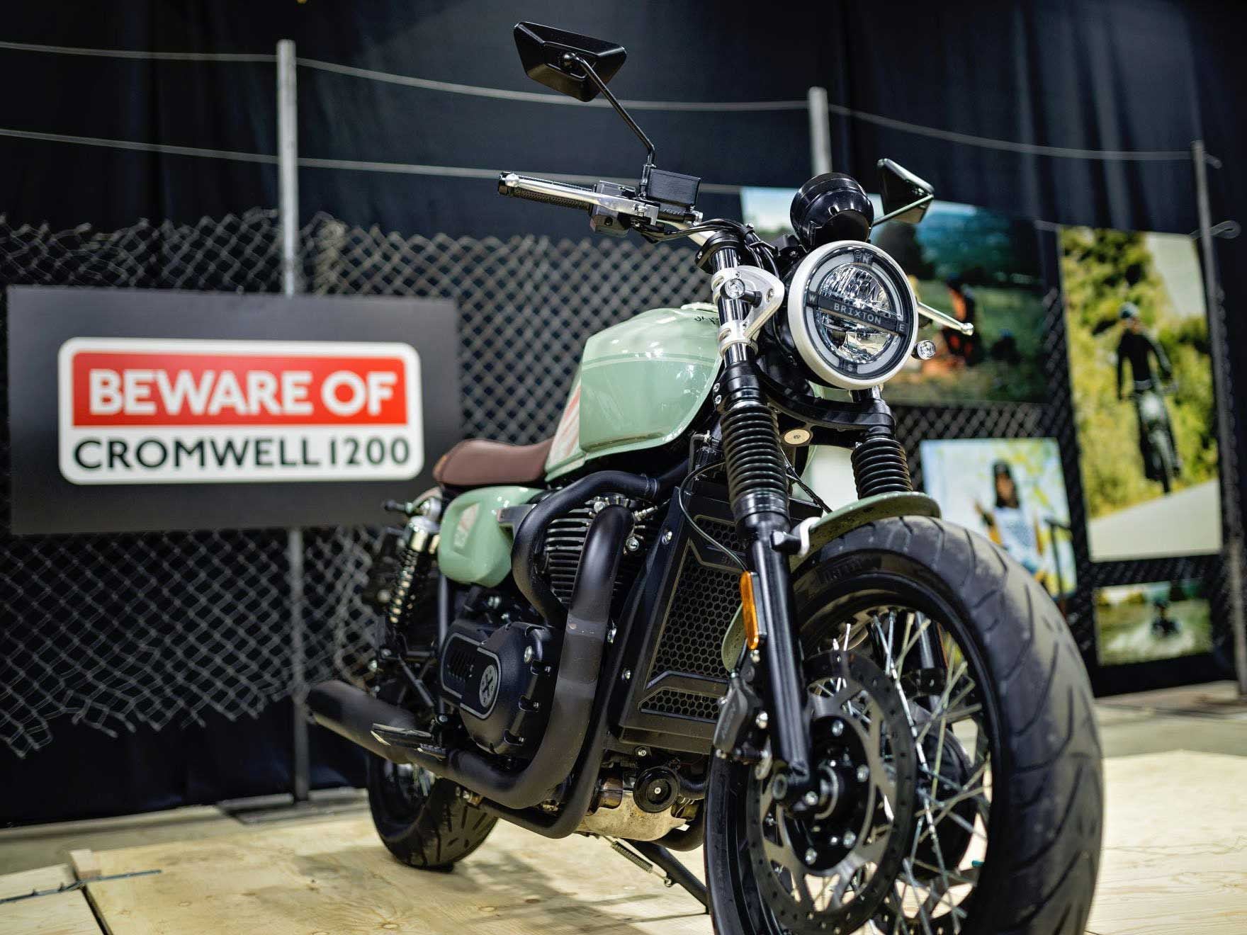 Bonneville-inspired? Whatever the term, there’s no question the Cromwell shares a good deal with the Triumph, from outward dimensions and styling to engine layout to outright performance numbers.