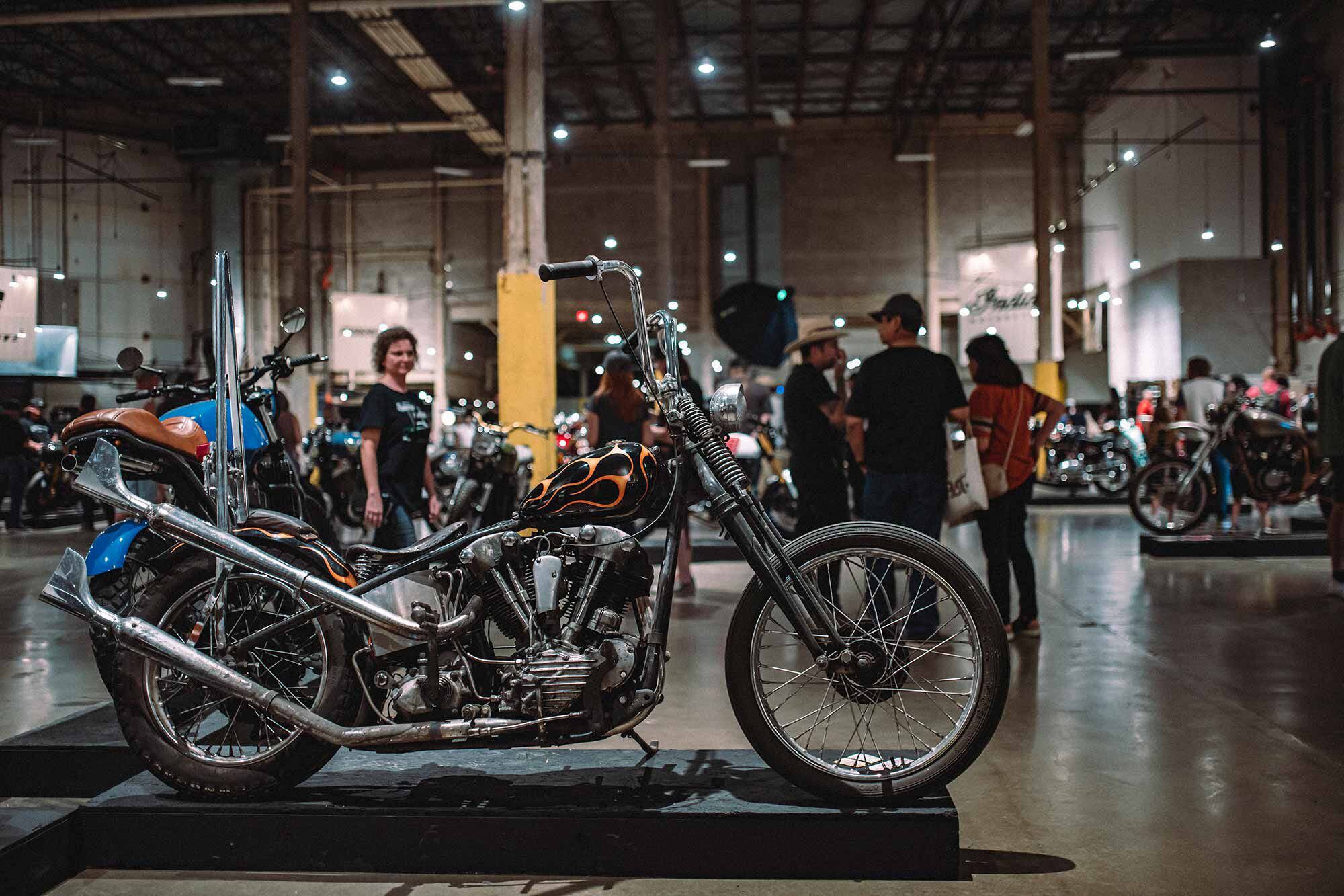 Ryan Craft’s beautiful 1947 Knucklehead chopper.