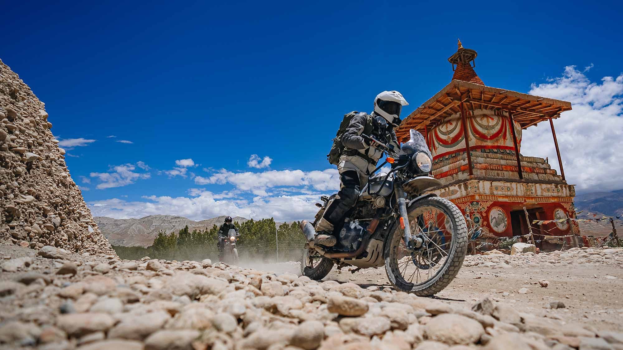 Surrounded by the white caps of the Himalayas and dotted with Tibetan temples, it's easy to be distracted on Upper Mustang on the way to Lo Manthang.