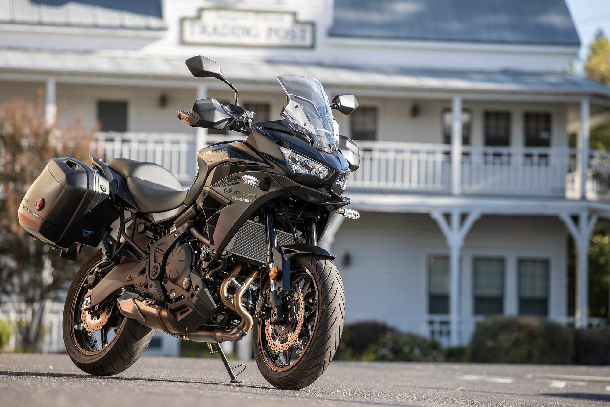 Kawasaki revised the Versys 650 for the 2022 model year. Updates included new traction control, new styling with an adjustable windscreen, and a TFT display.