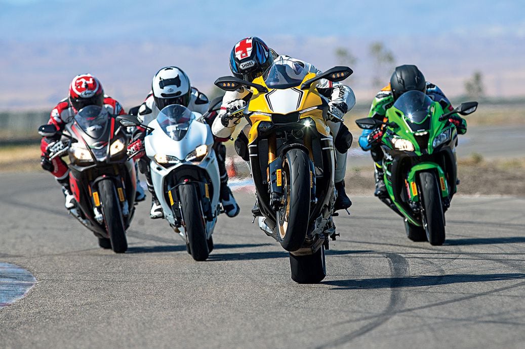 Aprilia RSV4 RR vs. Ducati 959 Panigale vs. Kawasaki ZX-10R vs