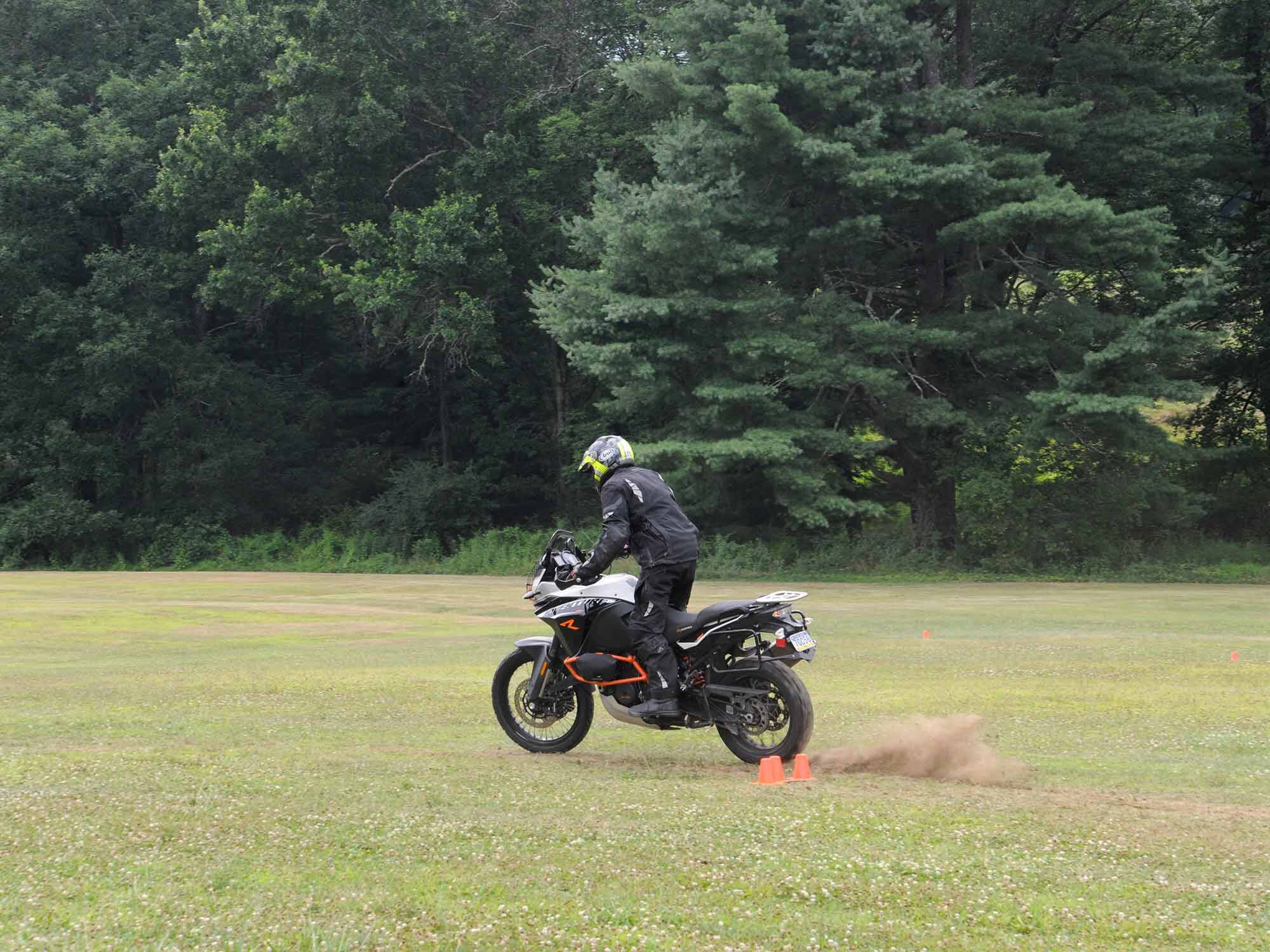 An important, useful, and fun technique: Get in loose and throttle out.