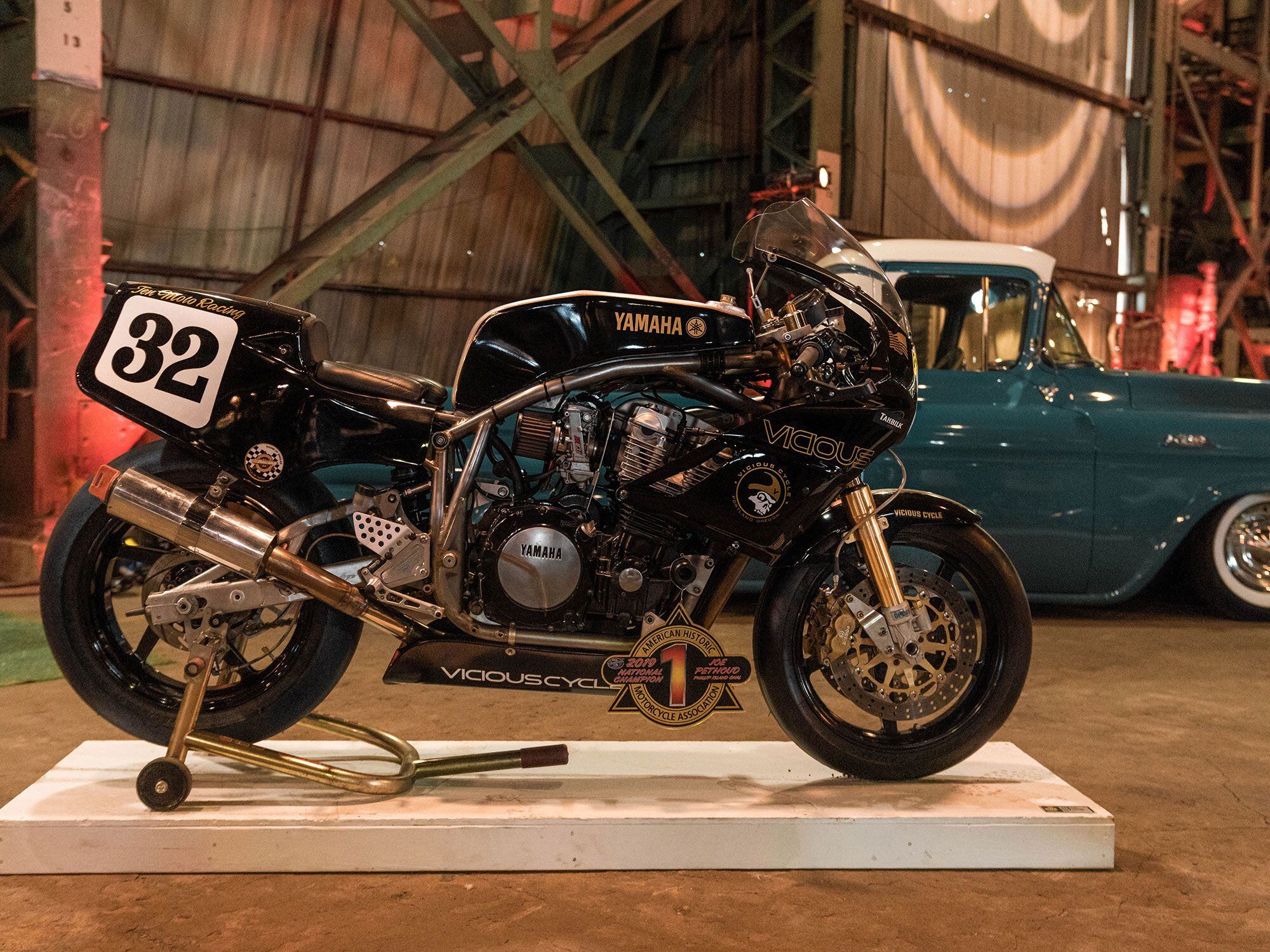 This 1984 Yamaha FJ1200-powered racer by Vicious Cycles won Best Japanese Motorcycle.