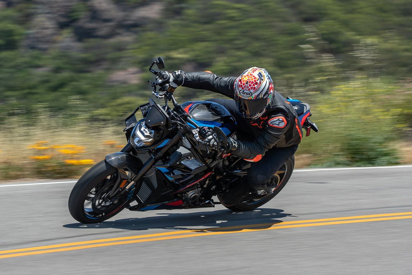 Street or track, the BMW M 1000 R was a favorite in terms of agility and handling.