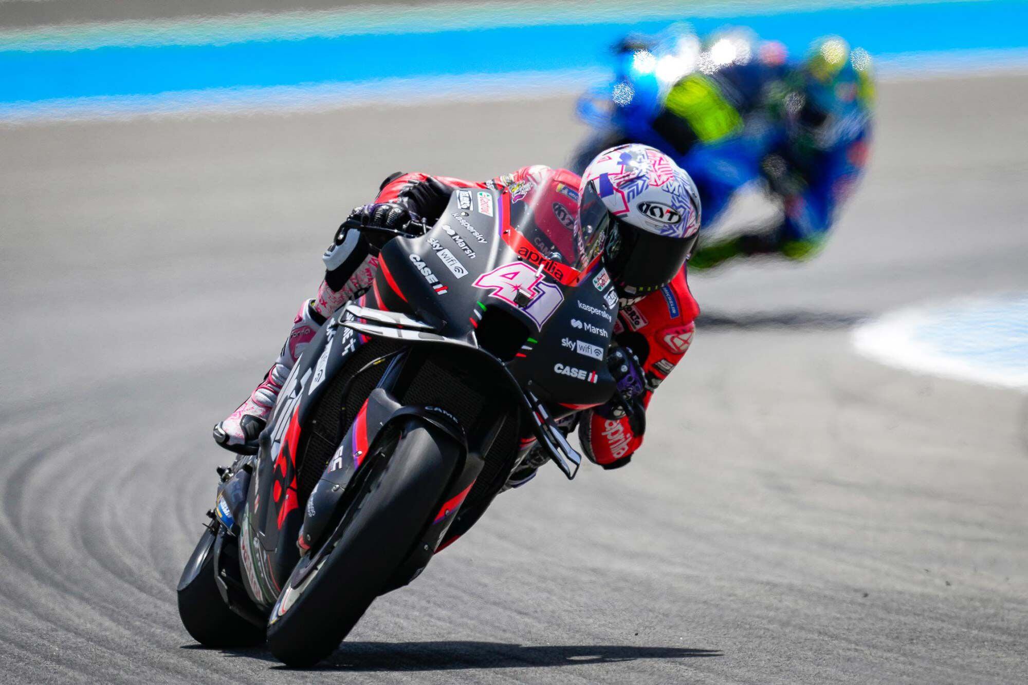 When Márquez faltered, Aleix Espargaró pounced, and was rewarded with third overall.