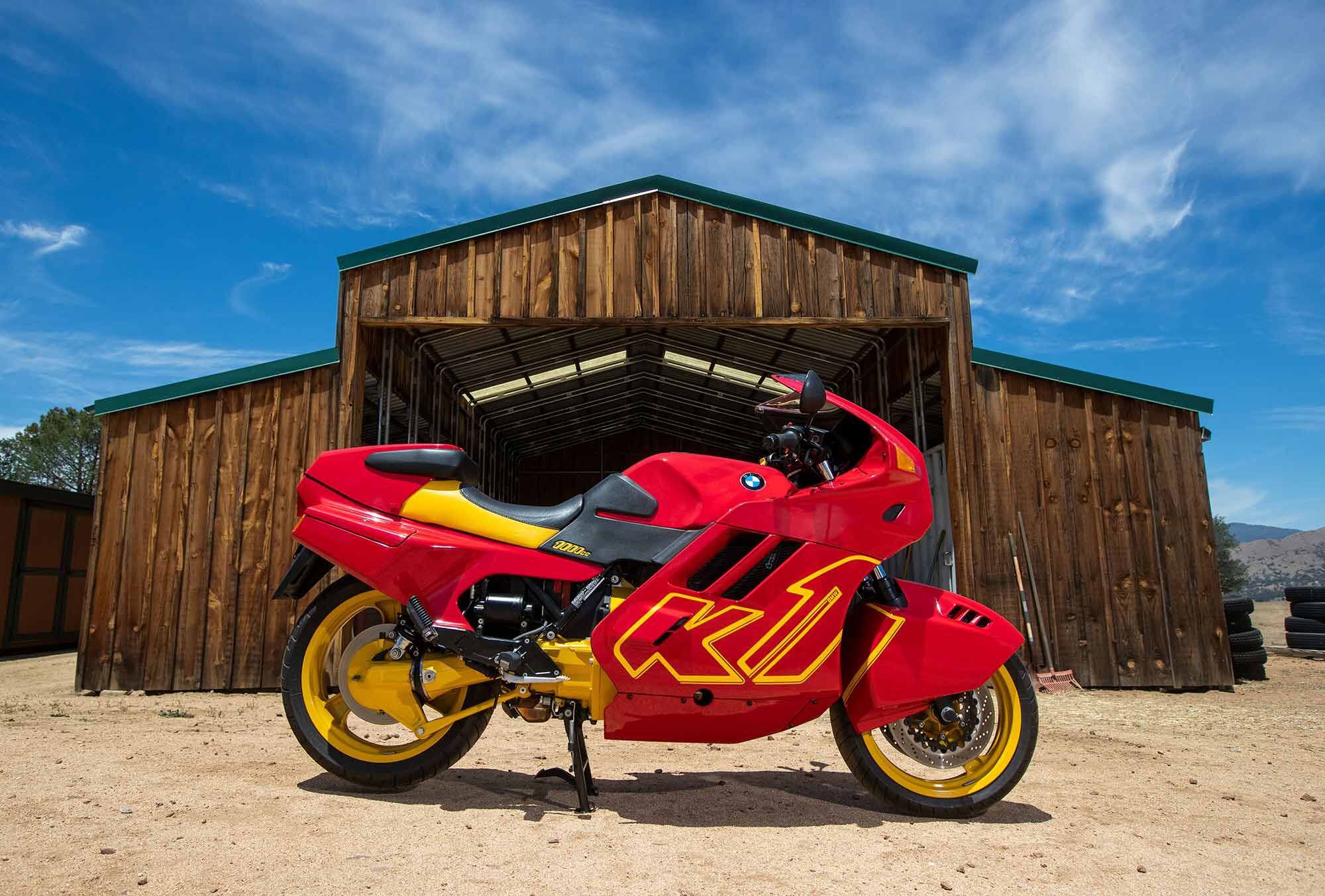 This 1991 BMW K1 was one of the few modern bikes in the barn.