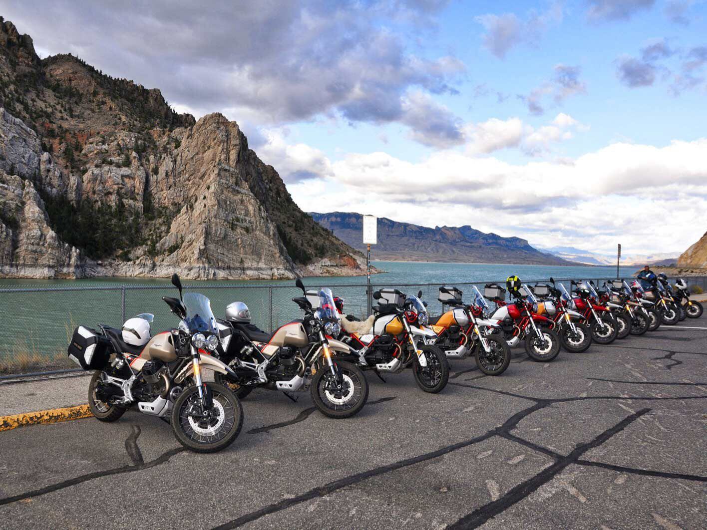 Participants can rent a V7 or V85 during the 2022 Moto Guzzi Experience.