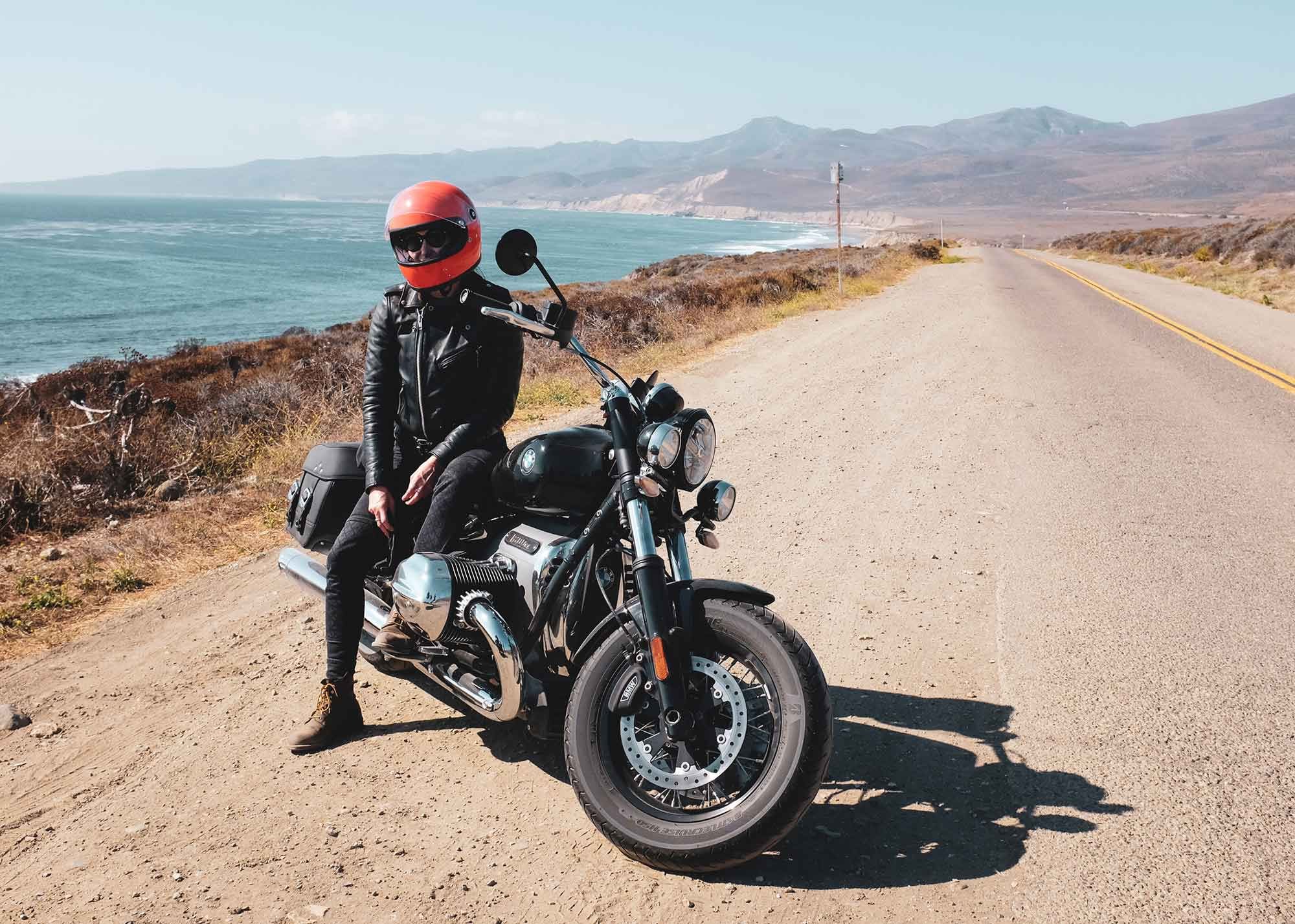 Babes Ride Out attendees and contributing artist Nicole Andrijauskas taking in the jaw-dropping view along California’s central coast.