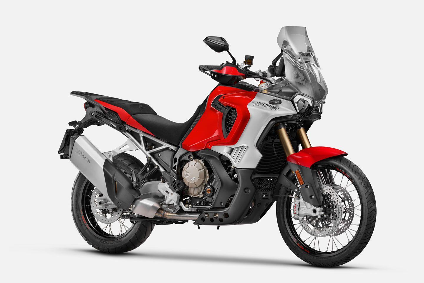 The Enduro Veloce is the normal production version of the limited-edition LXP Orioli that was released for early 2024.
