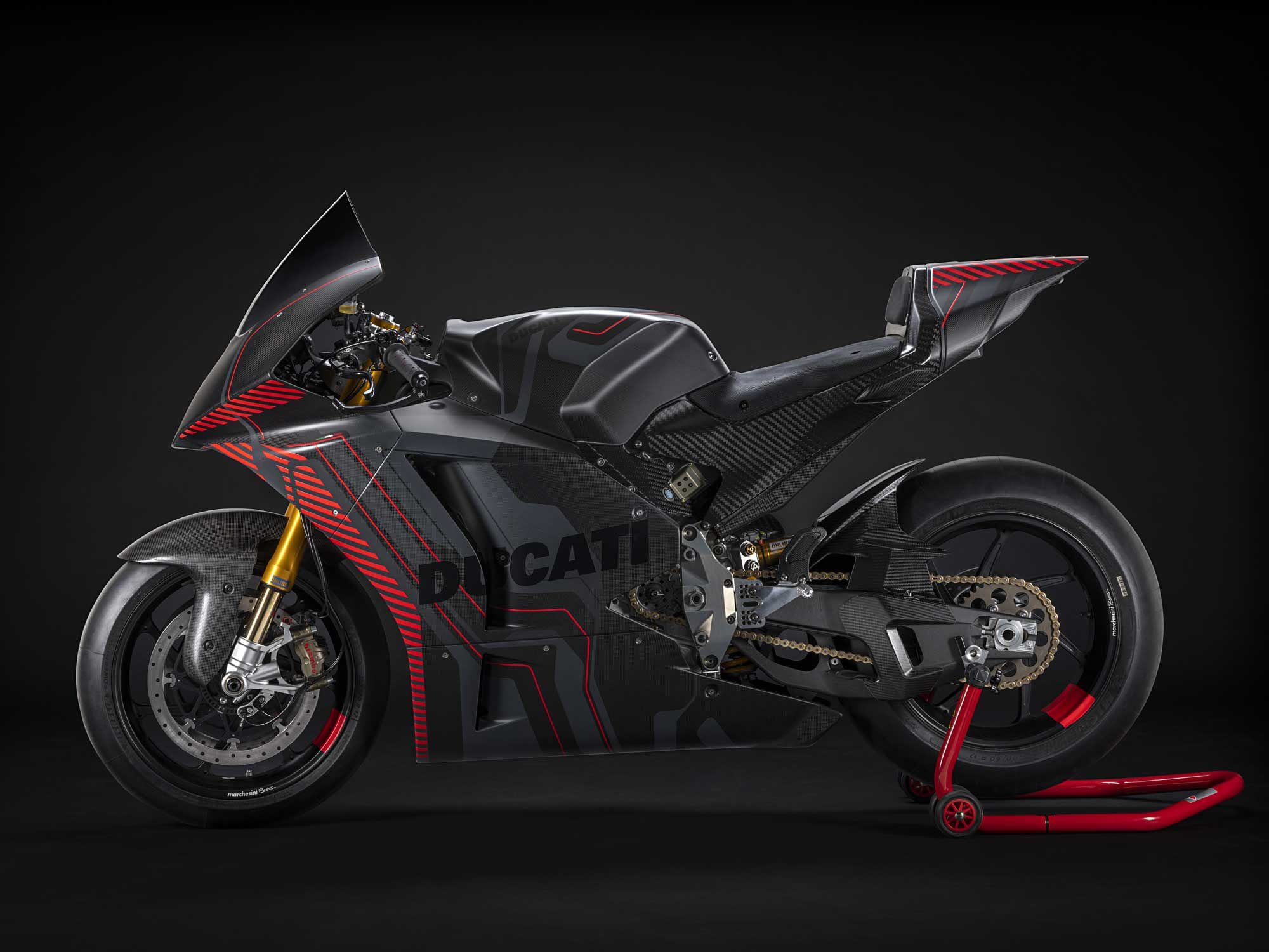 Carbon fiber, proper suspension, Brembo brakes—Ducati is taking MotoE seriously.