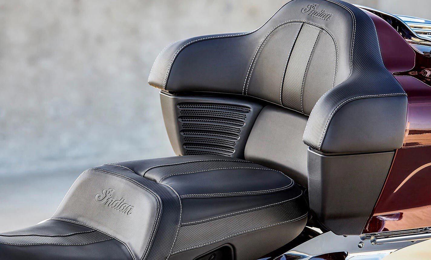There’s no change in the wheelbase, but the new bike will be taller, longer, and heavier, which suggests it’ll be a full-dress tourer with a backrest and top trunk, à la the firm’s current Roadmaster model.
