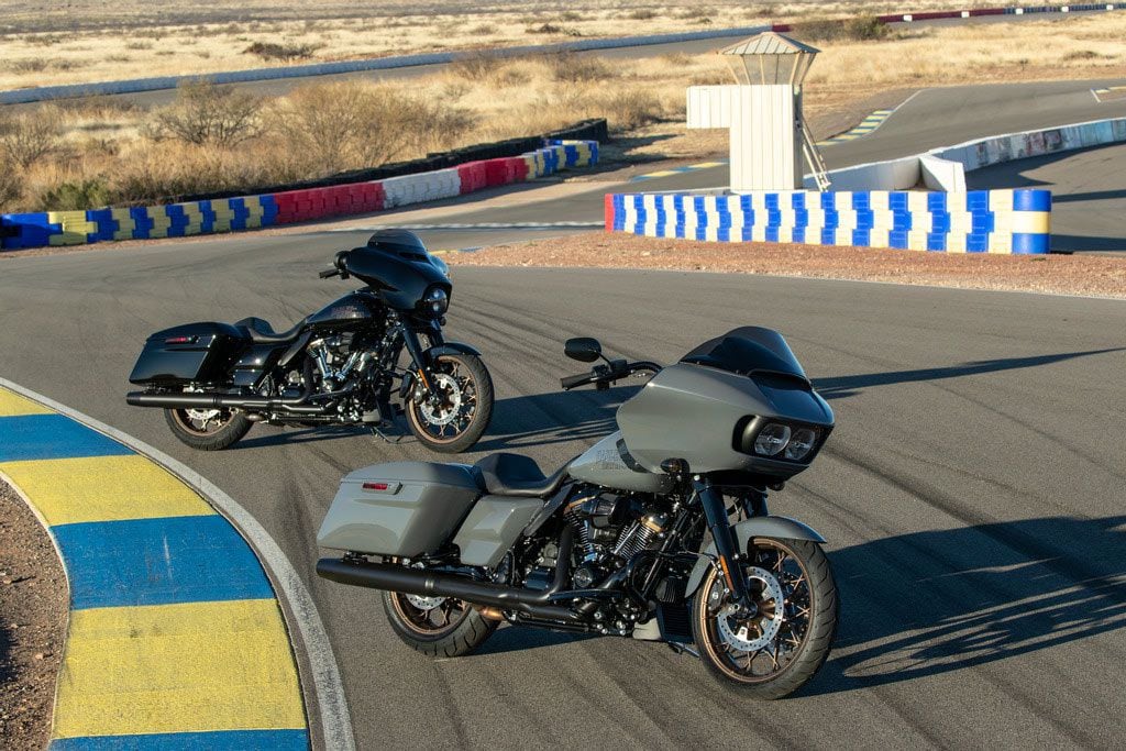 The Road Glide ST and Street Glide ST have a starting MSRP of $29,999, which the Gunship Gray color seen here bumps up by $575.