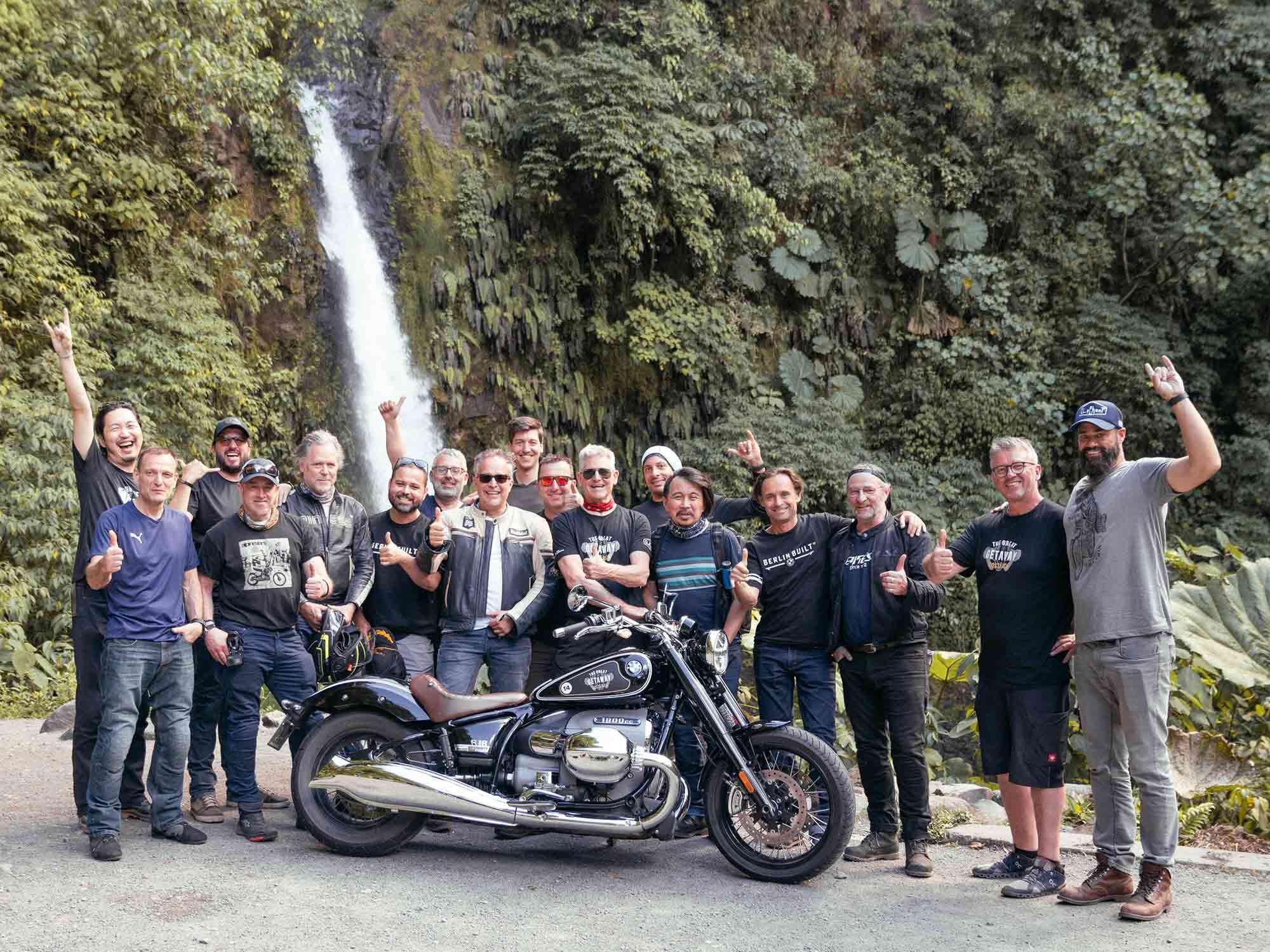 The Great Getaway tours are intended to be team-building exercises in camaraderie. By the last day, several fast friendships had developed in this riding group.