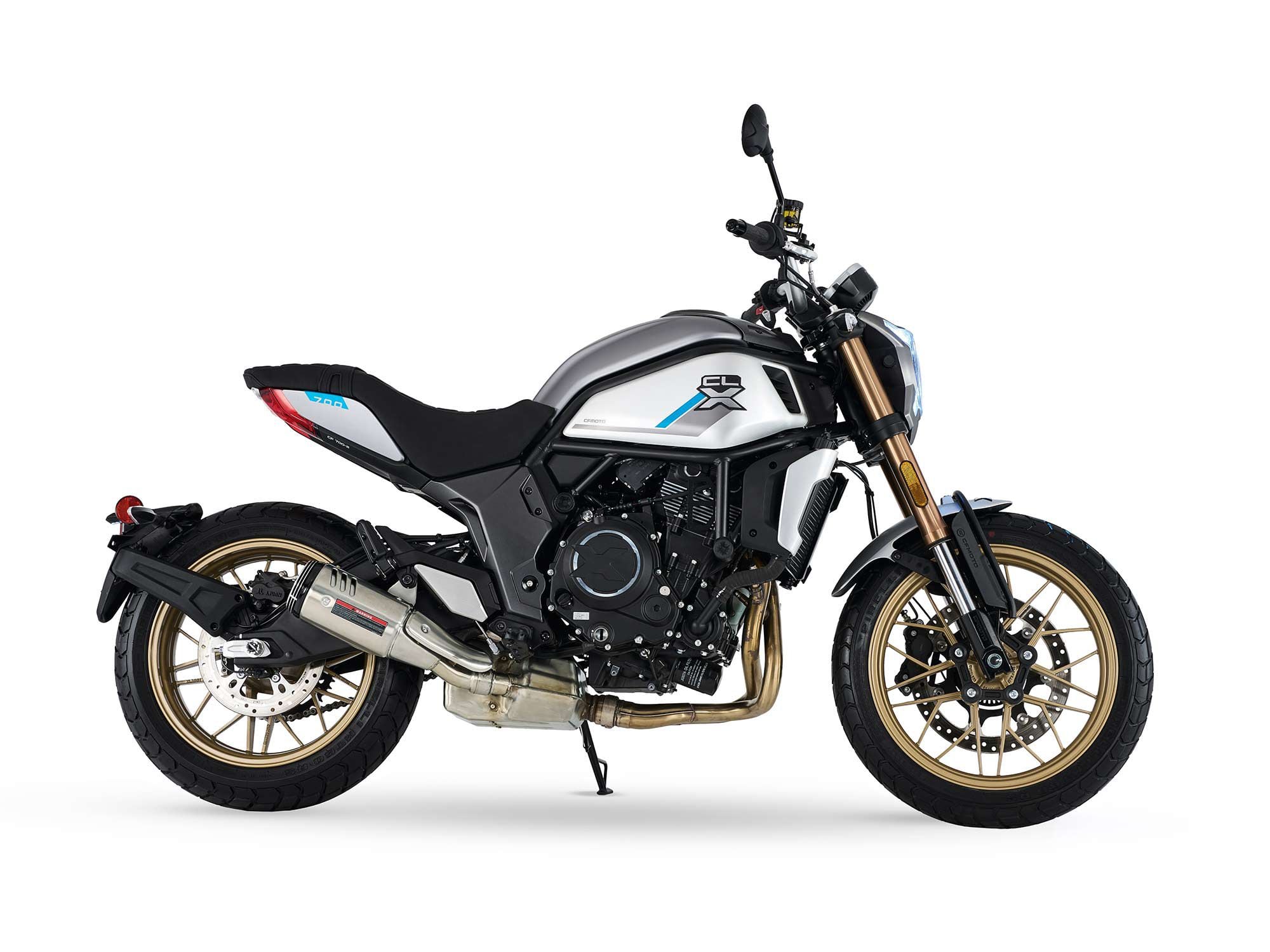 The CFMOTO 700CL-X’s styling is defined as neo-retro, similar to Honda’s CB650R. The base-model CL-X would be the most at home in commuting and around-town riding.