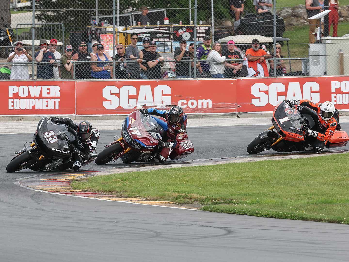 Harley-Davidson Factory Racer Kyle Wyman Sets a New King of the Baggers Track Record and Wins Race Two at Road America
