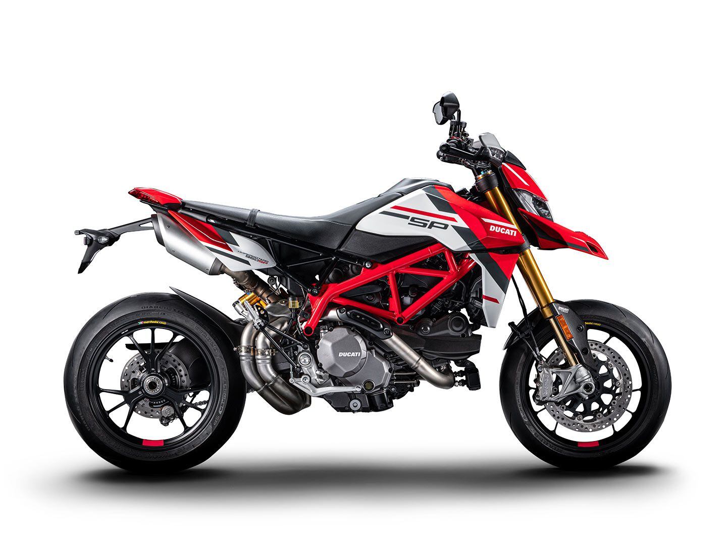 The 2023 Ducati Hypermotard 950 SP ($18,695). Hard to argue with the special livery that distinguishes the SP model from the base Hyper.