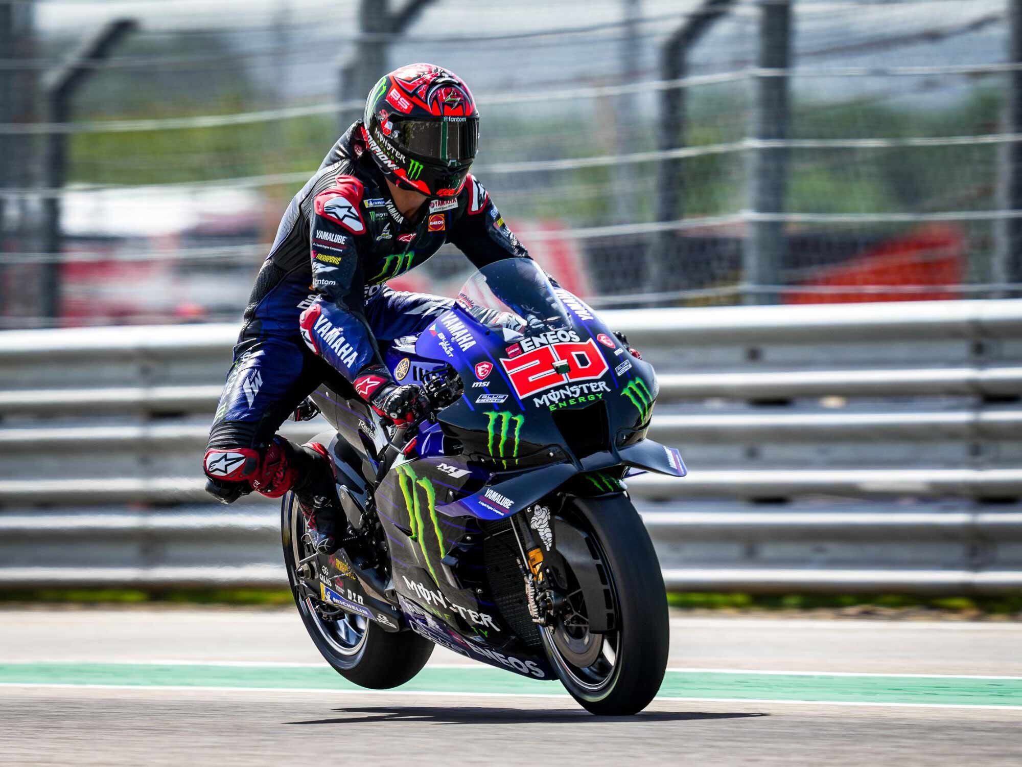 The forces applied to MotoGP tires are far beyond what modern production street tires are expected and capable of handling.