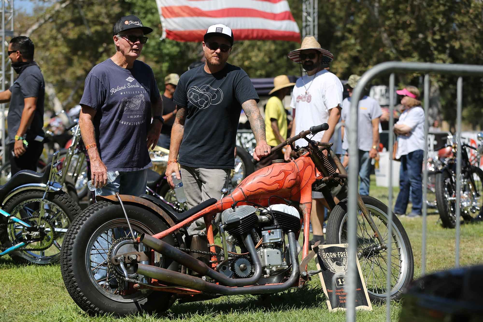 Roland and Perry Sands with the “Peyote Puffer,” a build that’s two generations and more than 50 years in the making.