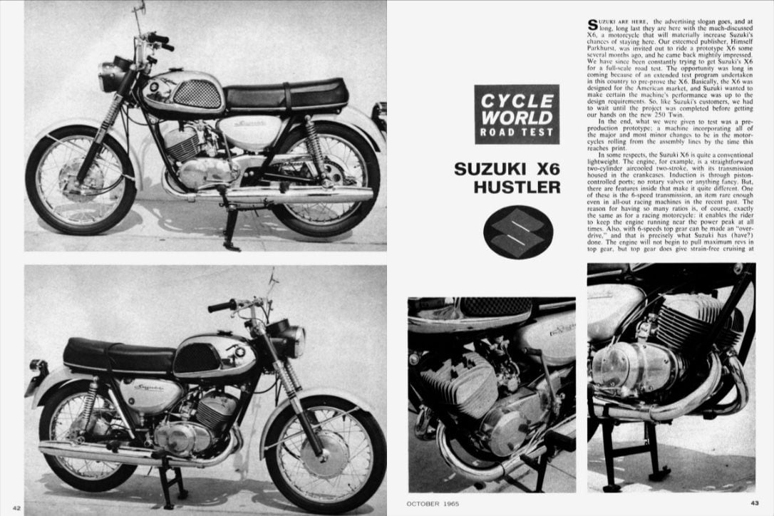 Suzuki X6 HUSTLER Motorcycle History CLASSICS REMEMBERED