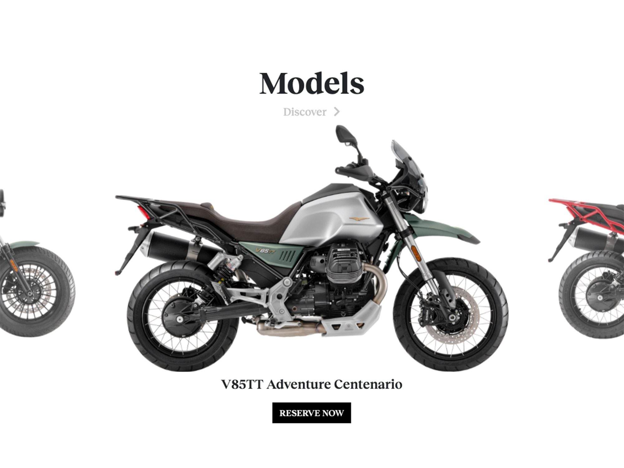 On Moto Guzzi USA’s new online store you can check out the latest models, like the special editions celebrating the brand’s 100th anniversary this year.