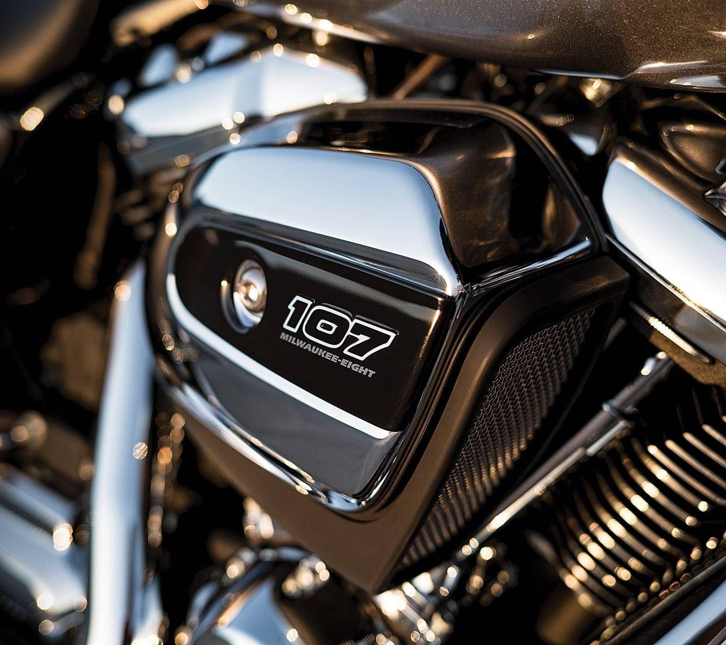 Harley-Davidson Milwaukee-Eight engine close-up