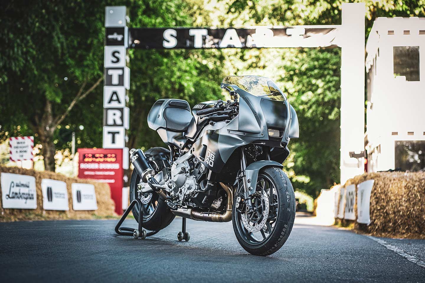 Yamaha’s XSR900 DB40 Prototype was unveiled at the Goodwood Festival of Speed.
