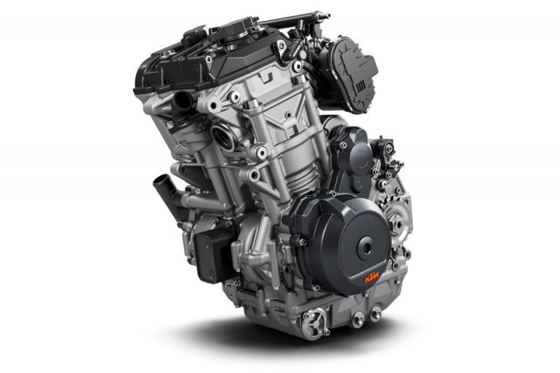 KTM’s LC8c parallel twin powers most of KTM’s middleweight models.