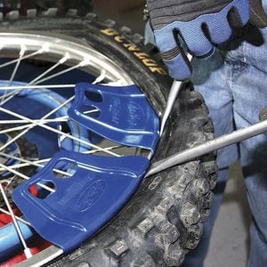 MOTOBEE Rim Shields Protectors Guards Edge Savers for Motorcycle 2 Pack, Blue Universal Rim Shields for Dirt Bike 