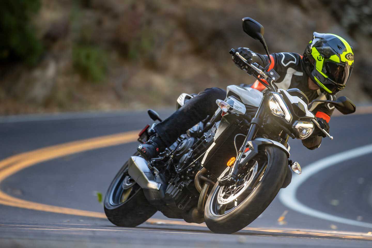 Triumph made a bunch of changes to the Street Triple for 2024, capitalizing on what it has learned as the sole engine supplier to the Moto2 world championship.