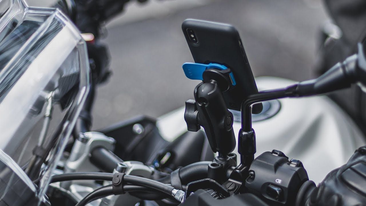 Bike and Motorcycle Cell Phone Mount Holder For iPhone Samsung or any  Smartphone & GPS - Universal Mountain & Road Bicycle Handlebar Cradle