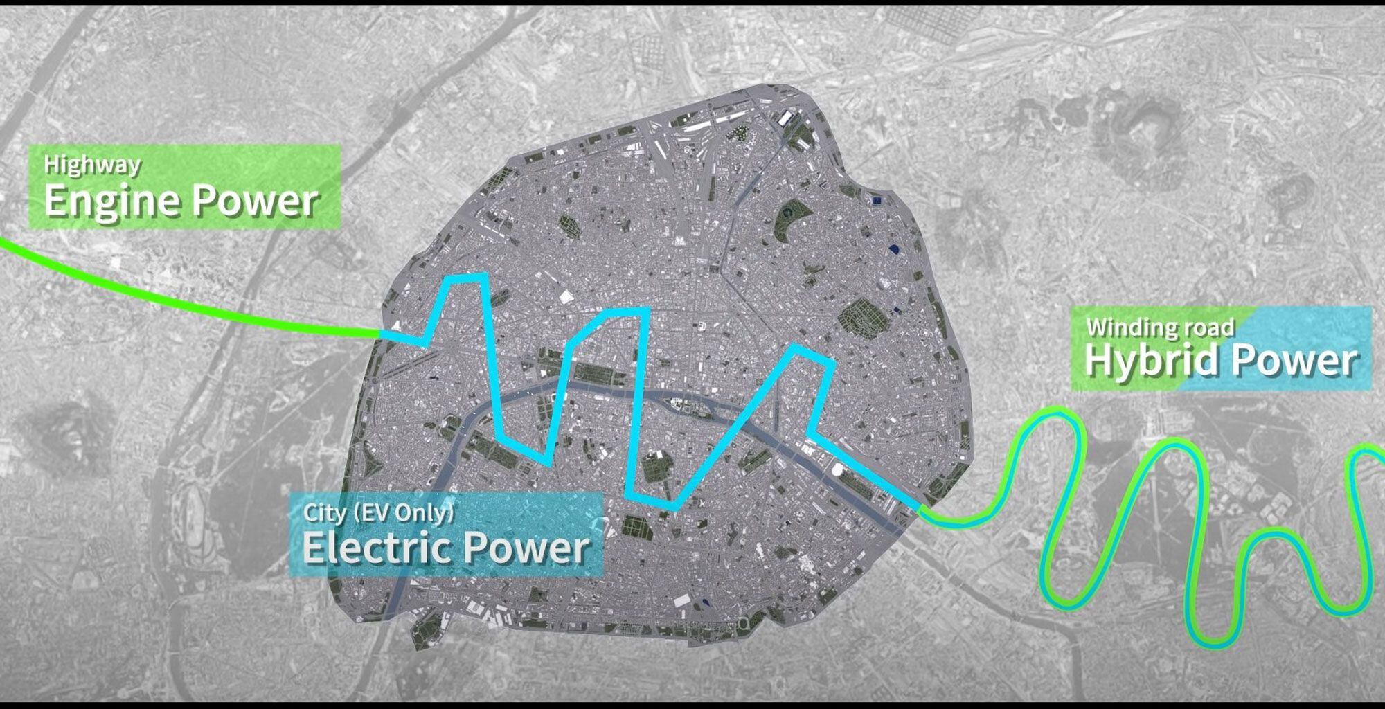 El sistema de tren motriz dual de Kawasaki permitiría conducir la bicicleta con motor de combustión o totalmente eléctrica.