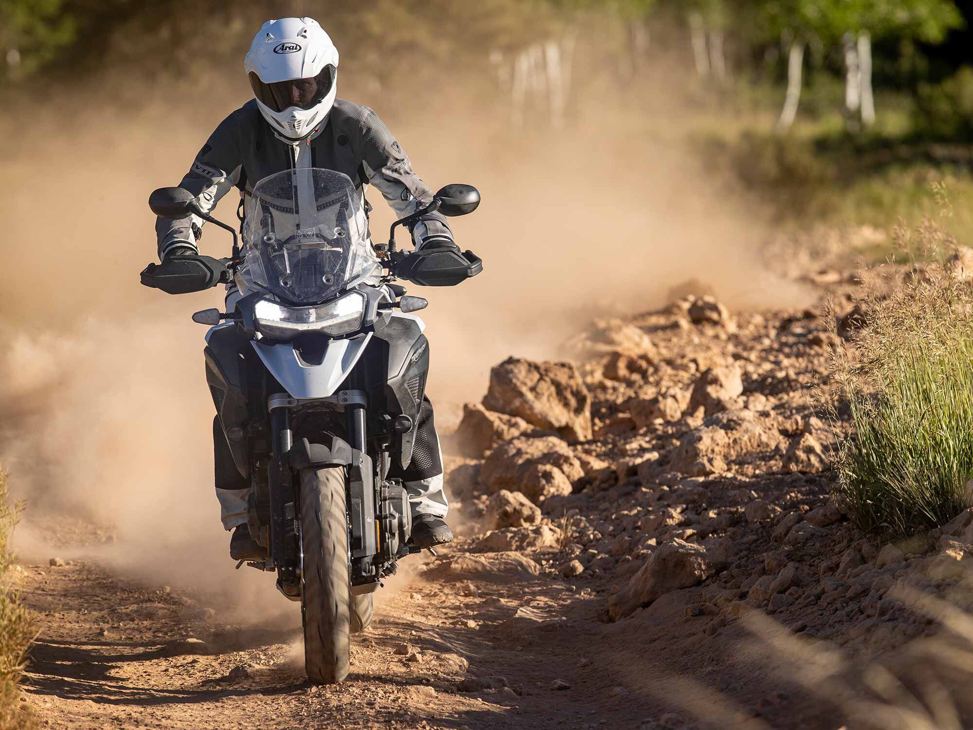 Never has the Triumph Tiger been better than this new model. The GT Pro is well balanced on and off-road.