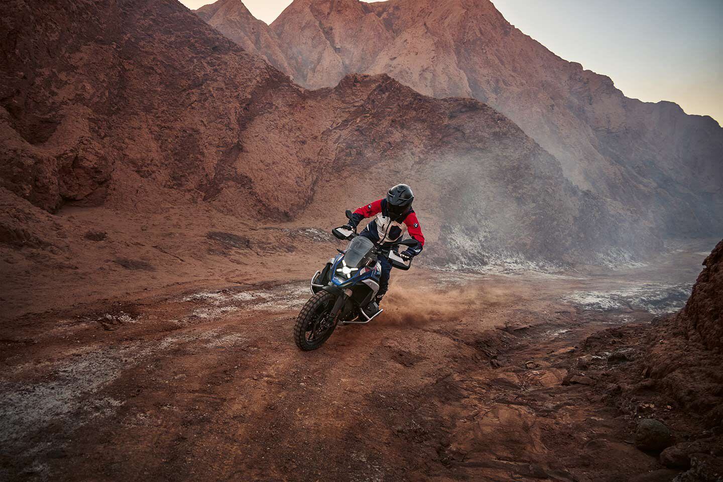BMW’s new EVO Telelever promises sharper handling from the 2024 R 1300 GS.