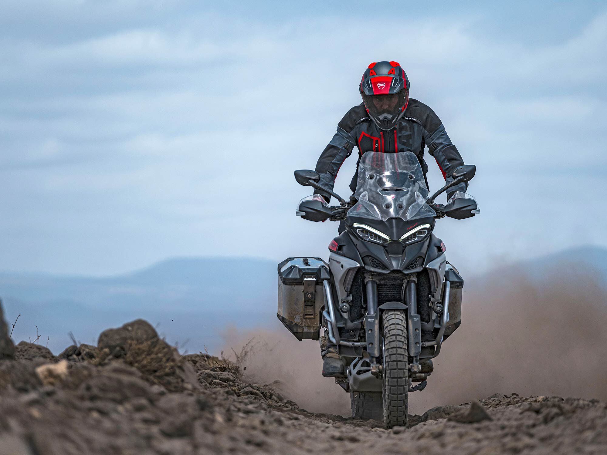 Ducati claims the ride off-road will be more rewarding on the Multistrada V4 Rally.