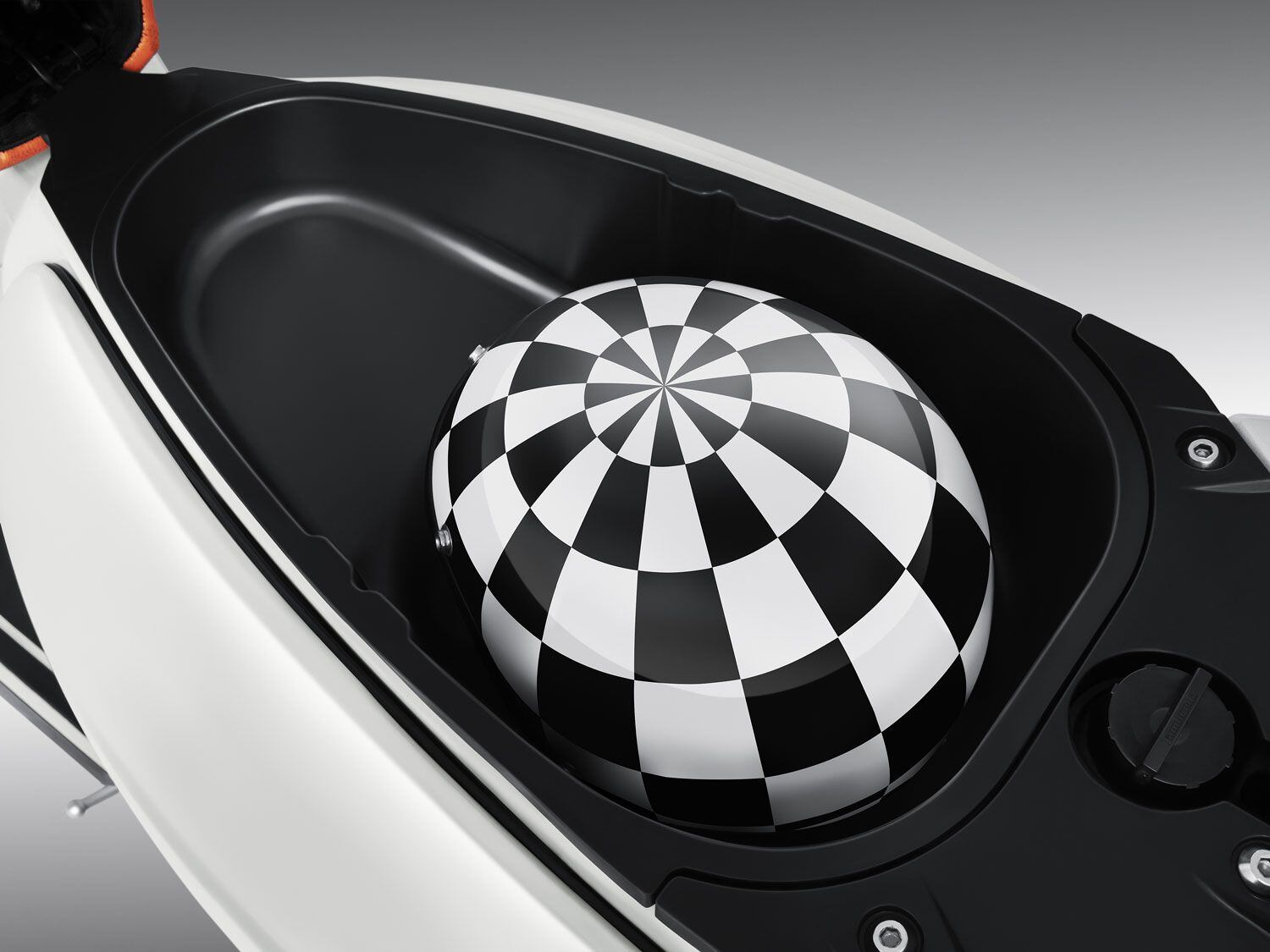 Underneath their skins, both new Lambretta models feature modern design elements like electronic ignitions, antilock brakes, and as seen here on the G350 Special, secure, integrated storage.