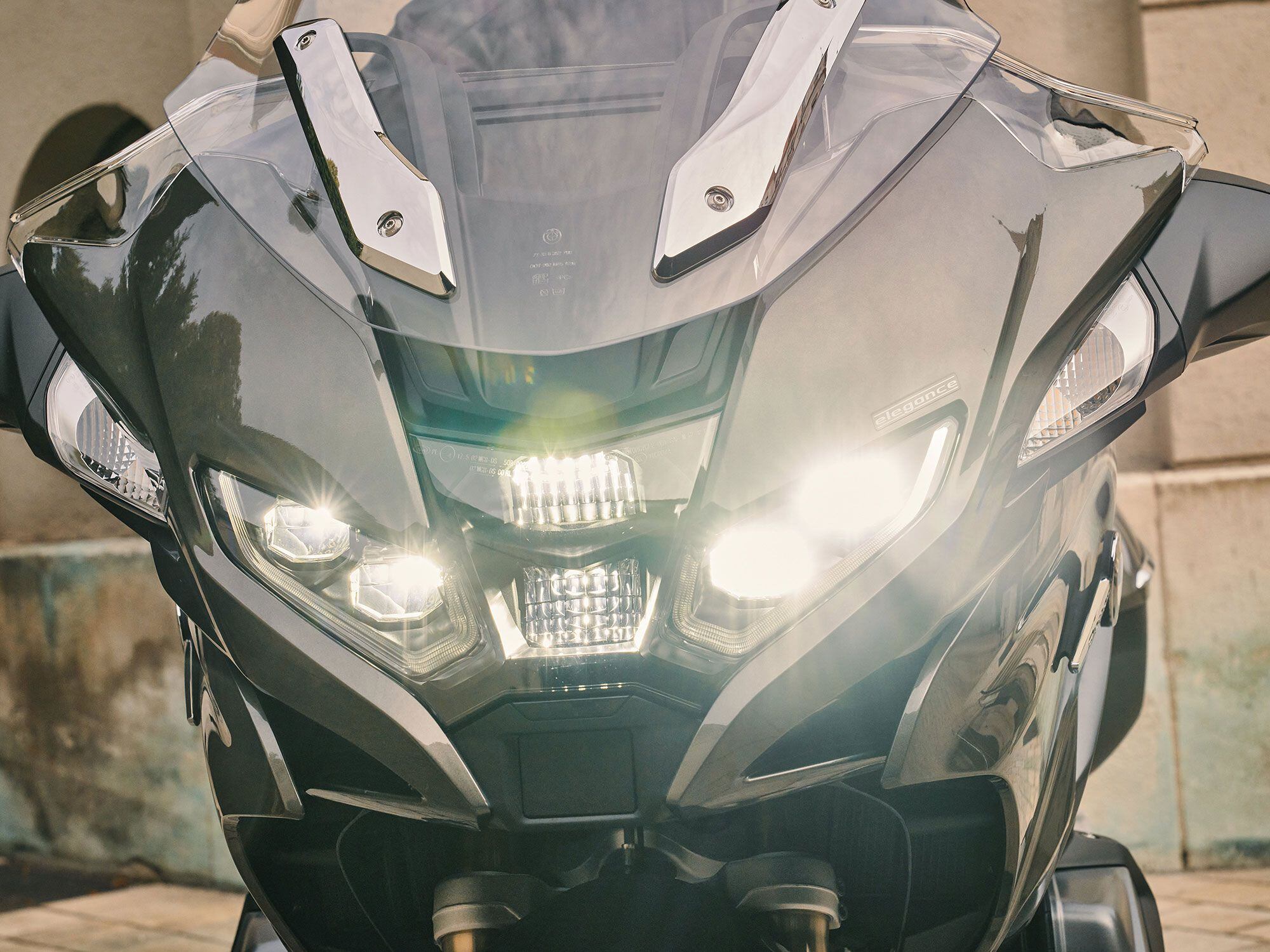 The optional adaptive LED headlights work terrifically on dark twisting roads.