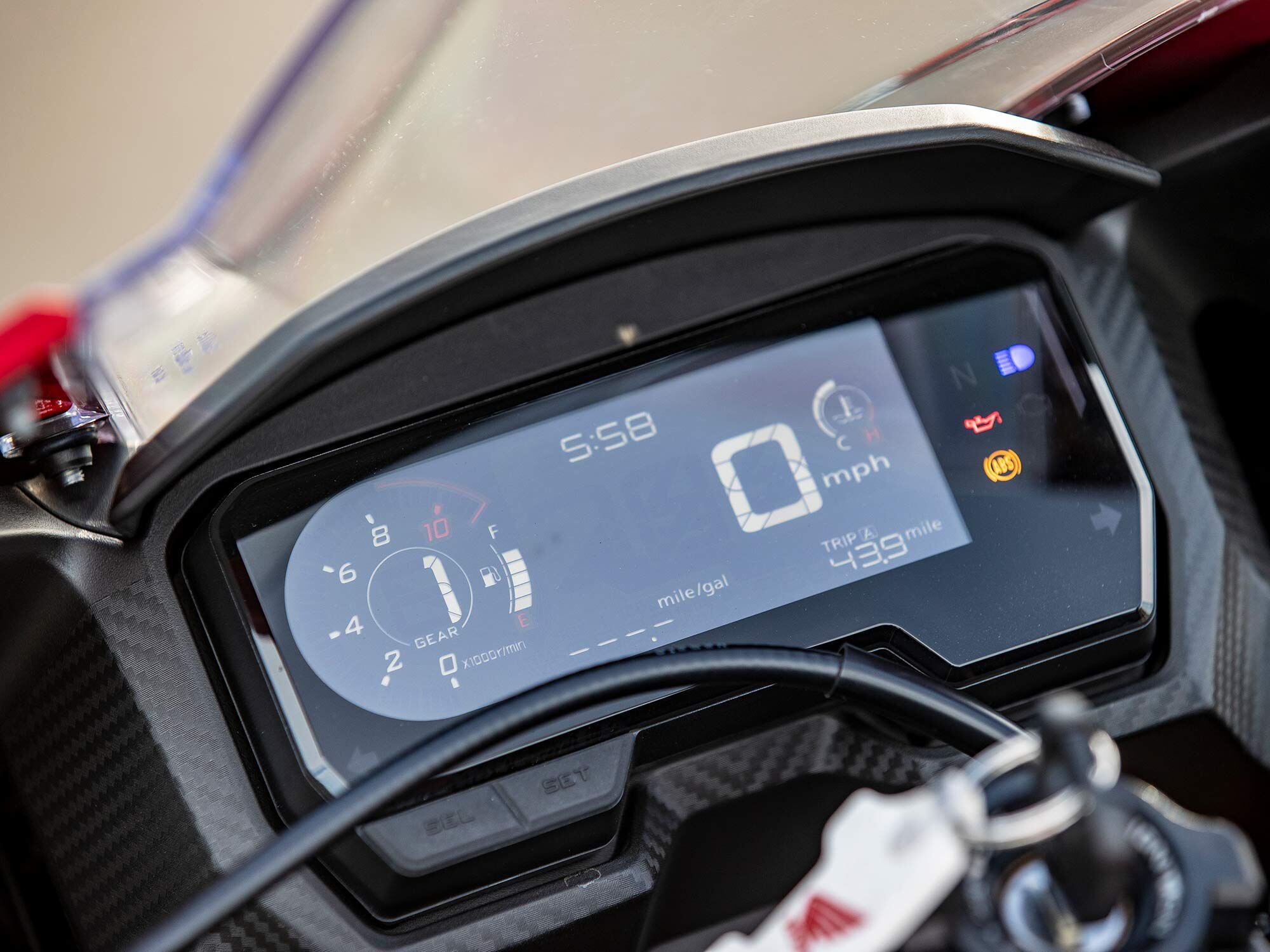 While simplistic with pertinent information, the dashboard of both models is outdated and tough to read in harsh light.