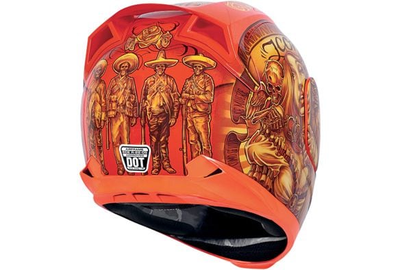 icon airframe vaquero helmet for sale Pro Aztec Nine Full Face Motorcycle reinforced plastic) shell ICON Airframe Pro Top Shelf