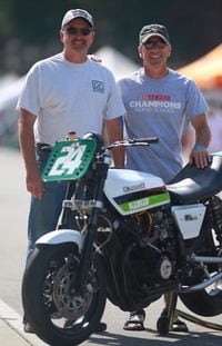 chris carr and nick ienatsch at barber motorsports park