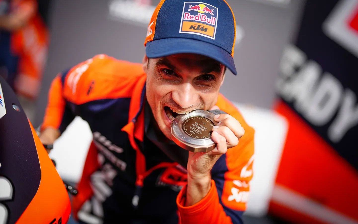 Dani Pedrosa ended up with a sprint podium on Saturday but crashed out on Sunday.