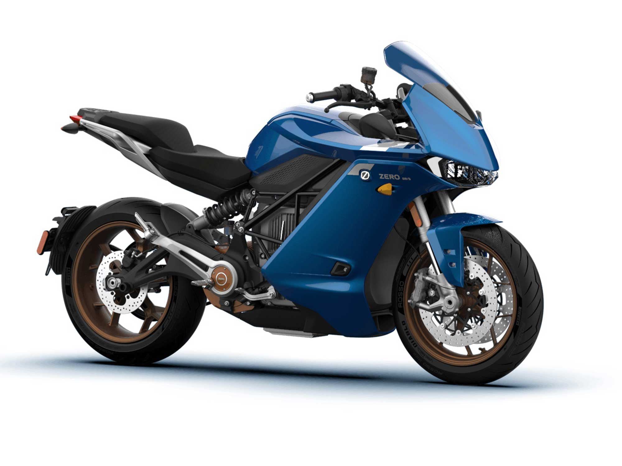 The Zero SR/S with the optional Power Tank battery can manage a claimed 200-mile range at urban speeds.