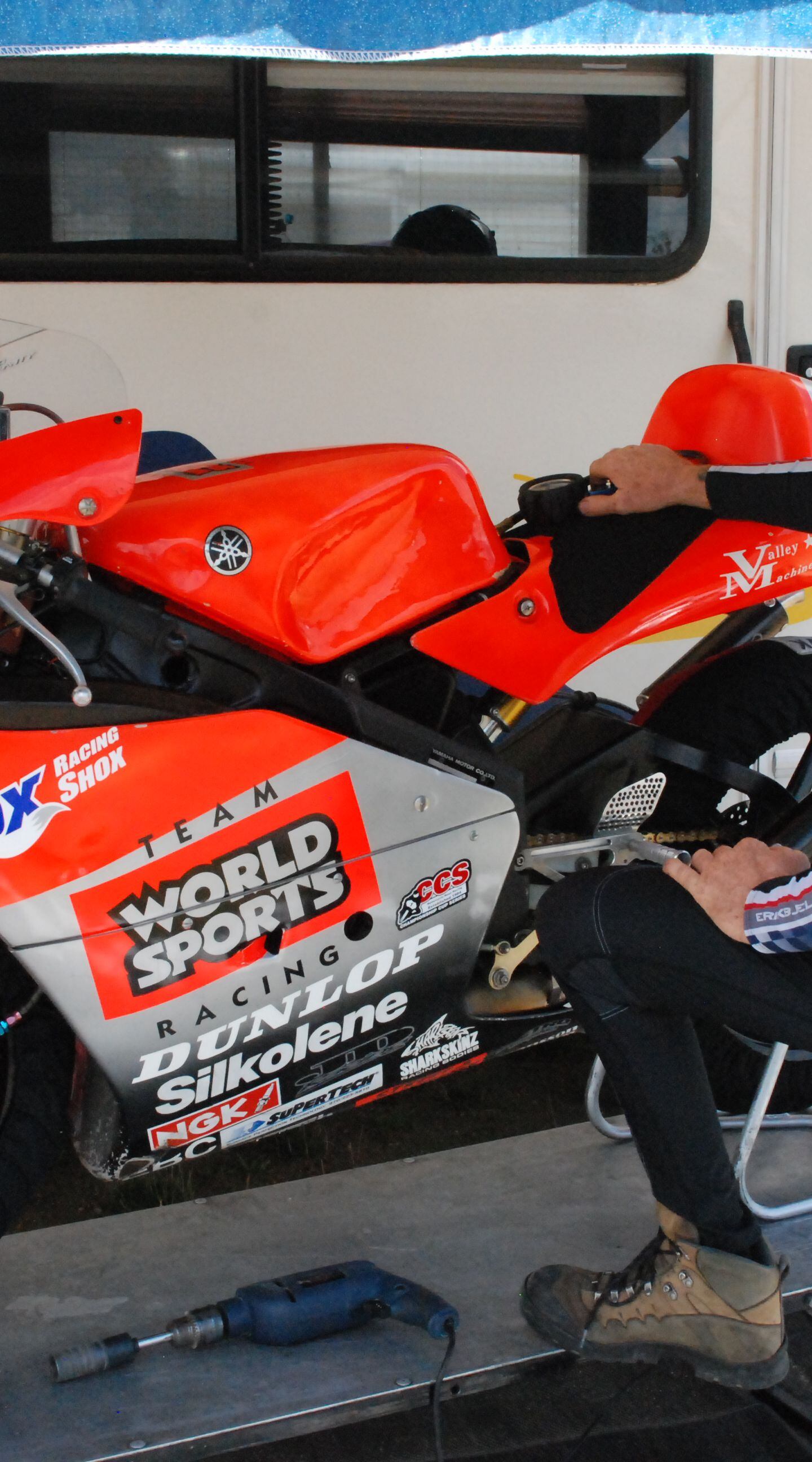 pat mooney with 1996 yamaha tz250