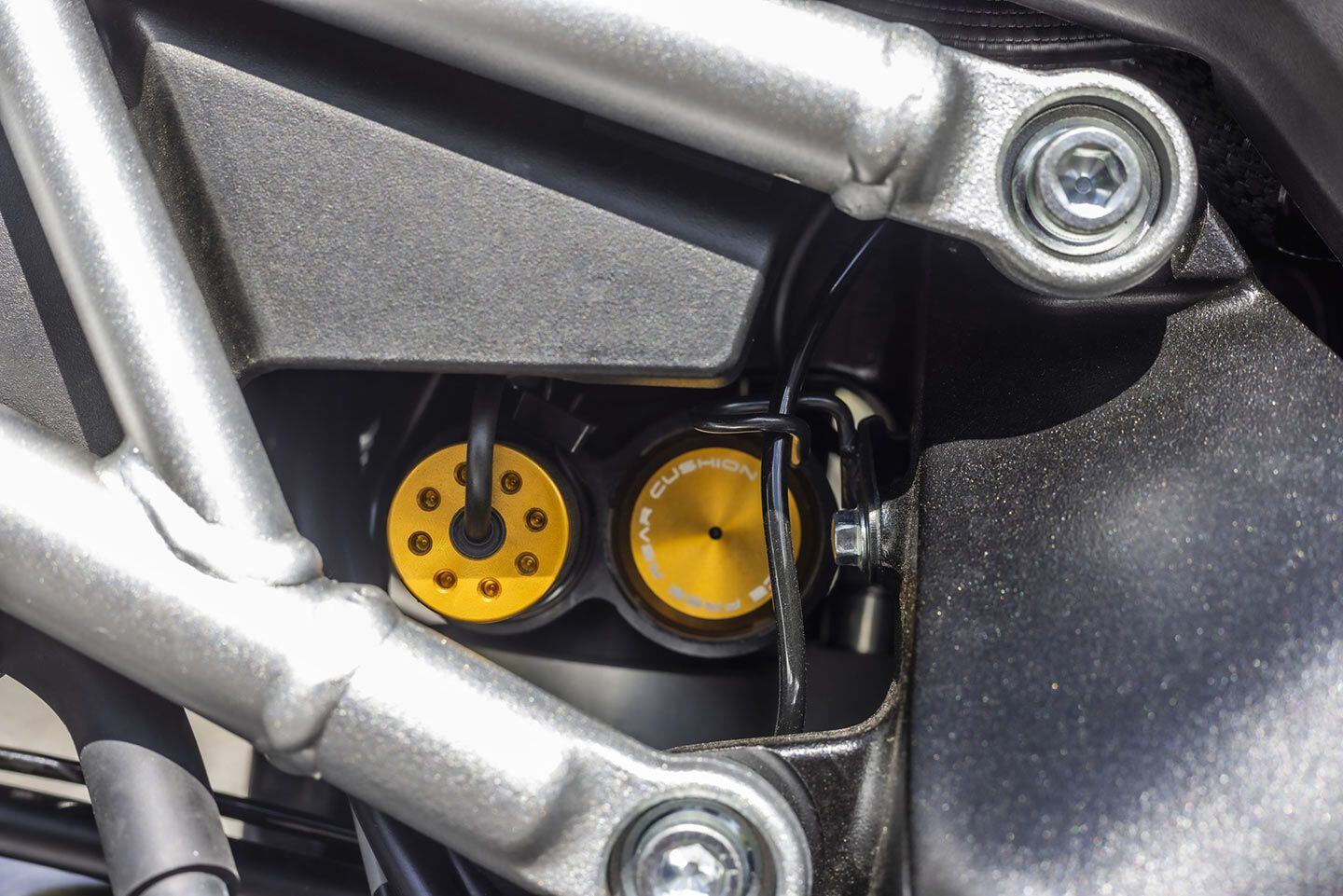 A Showa shock is also electronically controlled and utilizes the SFRC system.