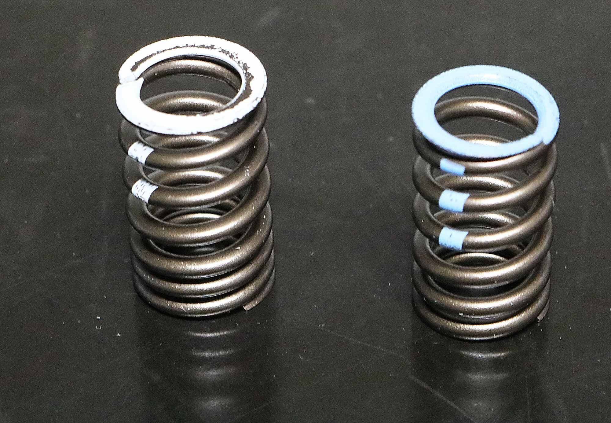 Nothing unique here: The Granturismo’s valves use the familiar coil springs.
